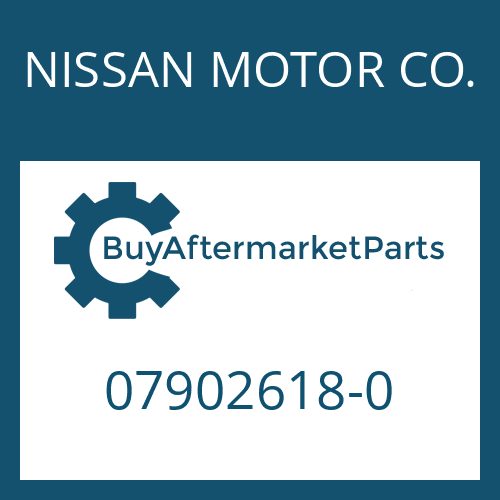 NISSAN MOTOR CO. 07902618-0 - WASHER