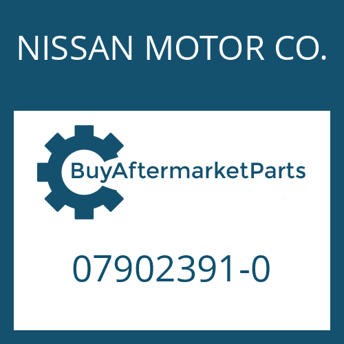 07902391-0 NISSAN MOTOR CO. WASHER