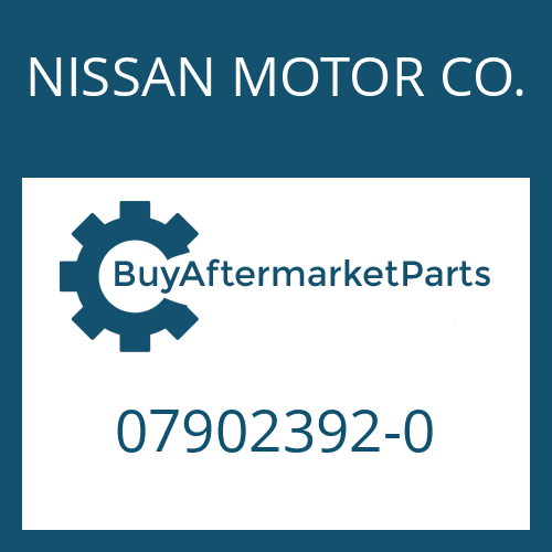 07902392-0 NISSAN MOTOR CO. WASHER