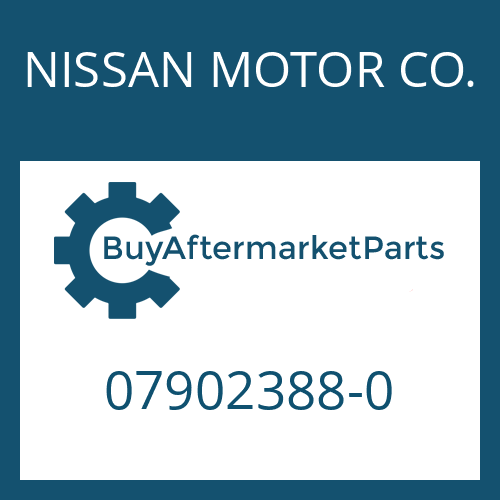 NISSAN MOTOR CO. 07902388-0 - WASHER