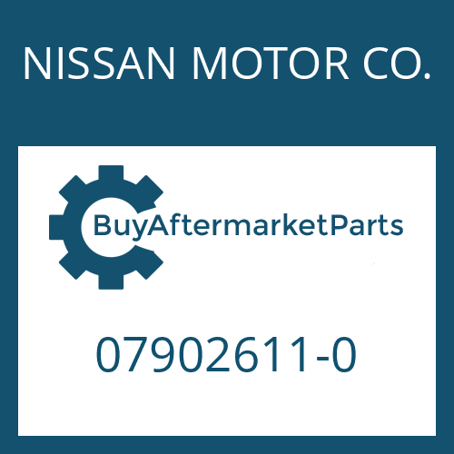 07902611-0 NISSAN MOTOR CO. WASHER