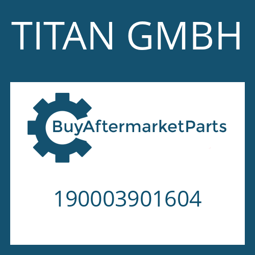 TITAN GMBH 190003901604 - CYL.PIN