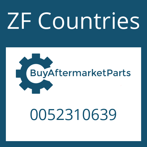 ZF Countries 0052310639 - STOP WASHER