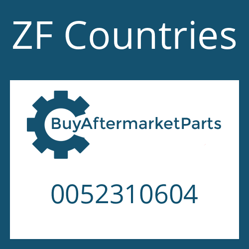 ZF Countries 0052310604 - STOP WASHER