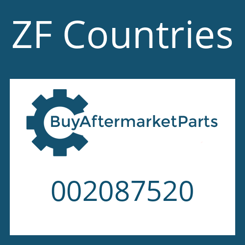 002087520 ZF Countries WASHER