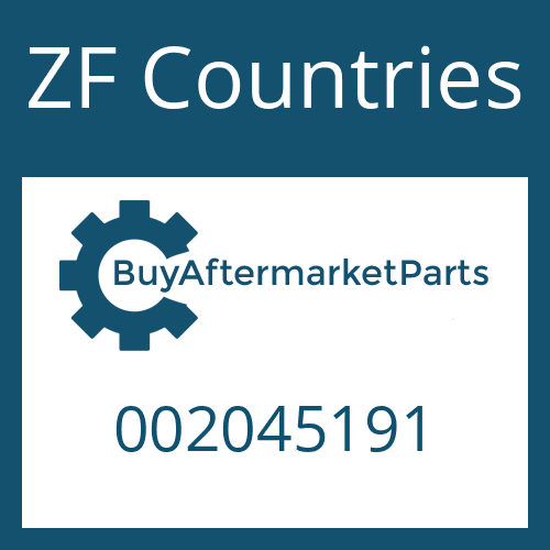 002045191 ZF Countries SPACER WASHER