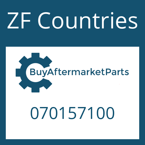 070157100 ZF Countries O-RING