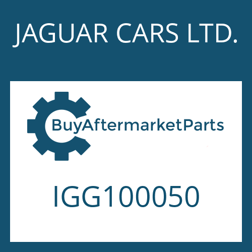 IGG100050 JAGUAR CARS LTD. CONTROL UNIT