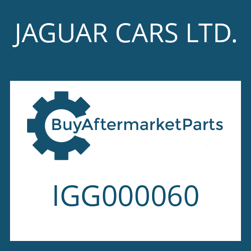 JAGUAR CARS LTD. IGG000060 - CONTROL UNIT