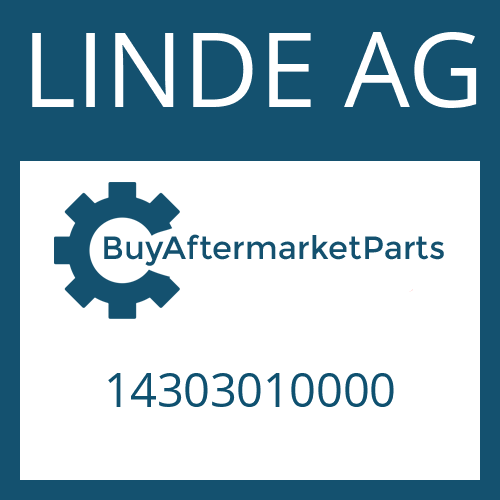 LINDE AG 14303010000 - FILTER HEAD
