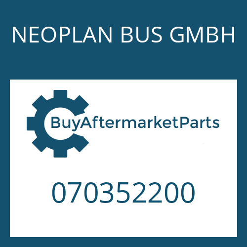 NEOPLAN BUS GMBH 070352200 - SCREW NECK