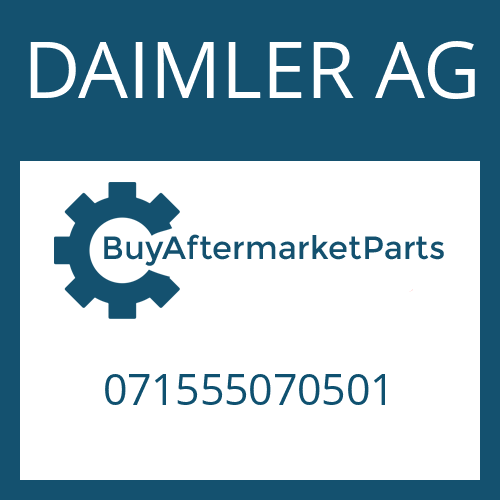 DAIMLER AG 071555070501 - PIPE CLAMP