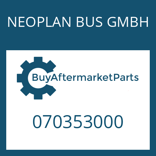 070353000 NEOPLAN BUS GMBH BRAKE SHAFT