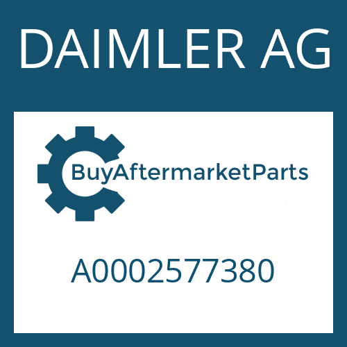 DAIMLER AG A0002577380 - GASKET