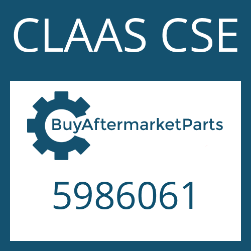 CLAAS CSE 5986061 - GASKET