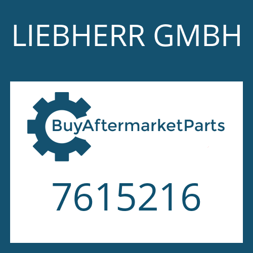 LIEBHERR GMBH 7615216 - SEALING CAP
