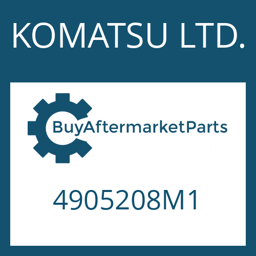 KOMATSU LTD. 4905208M1 - O-RING