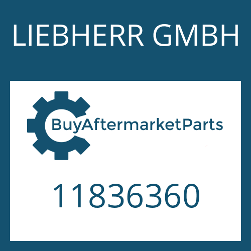 LIEBHERR GMBH 11836360 - O-RING