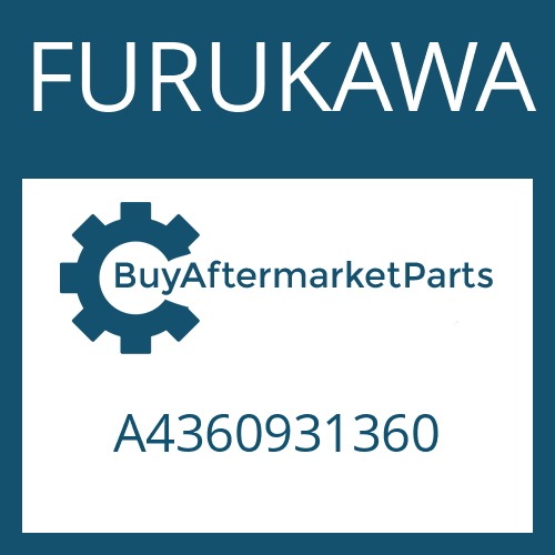 FURUKAWA A4360931360 - O-RING