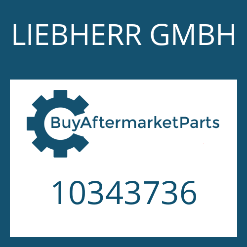 LIEBHERR GMBH 10343736 - O-RING