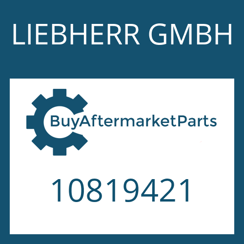 LIEBHERR GMBH 10819421 - SEALING RING