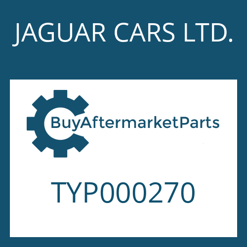 JAGUAR CARS LTD. TYP000270 - HEXAGON SCREW