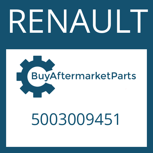 RENAULT 5003009451 - CAP SCREW