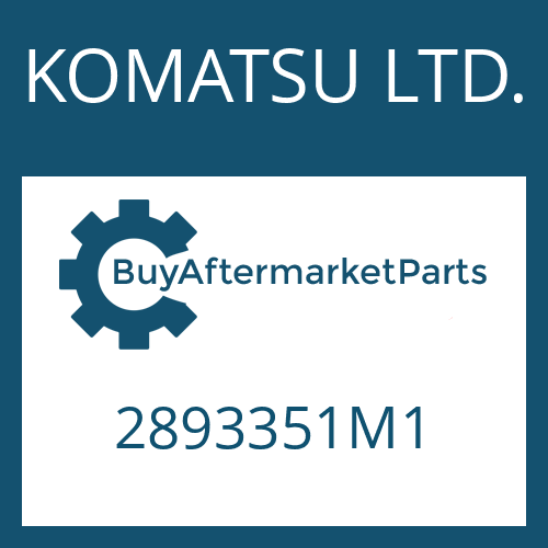 KOMATSU LTD. 2893351M1 - SLOTTED NUT