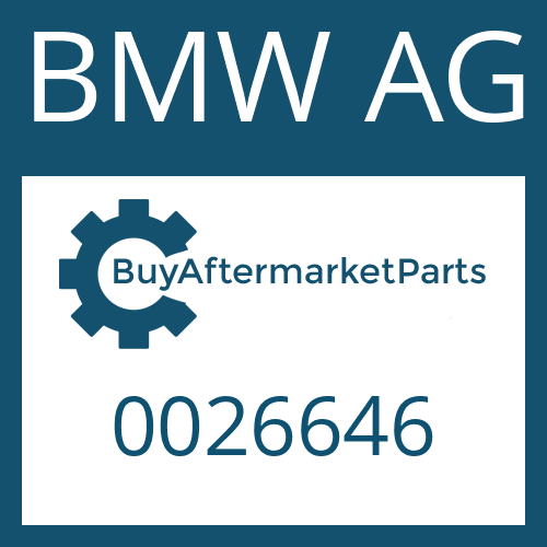 BMW AG 0026646 - SCREW PLUG