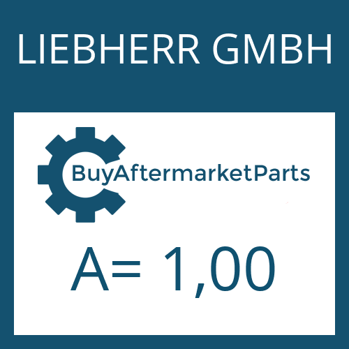 LIEBHERR GMBH A= 1,00 - WASHER