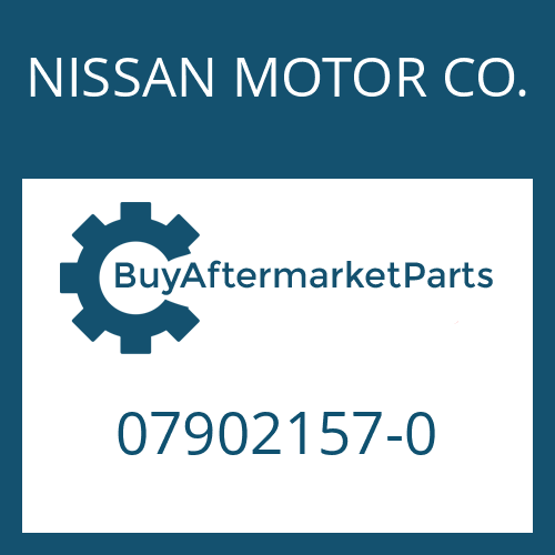 NISSAN MOTOR CO. 07902157-0 - WASHER