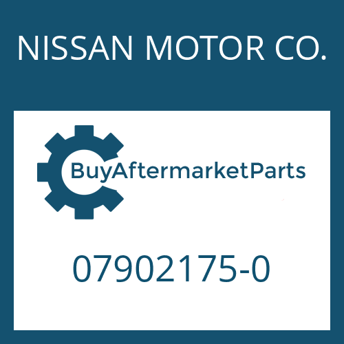 NISSAN MOTOR CO. 07902175-0 - WASHER