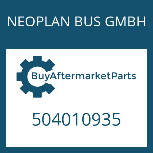 NEOPLAN BUS GMBH 504010935 - HEXAGON SCREW