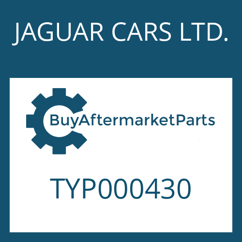 JAGUAR CARS LTD. TYP000430 - HEXALOBULAR DRIVING SCREW