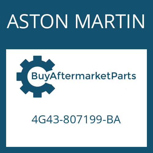 ASTON MARTIN 4G43-807199-BA - HEXALOBULAR DRIVING SCREW