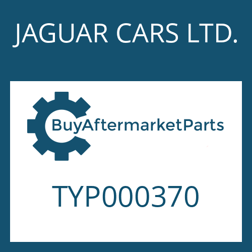 JAGUAR CARS LTD. TYP000370 - TORX SCREW