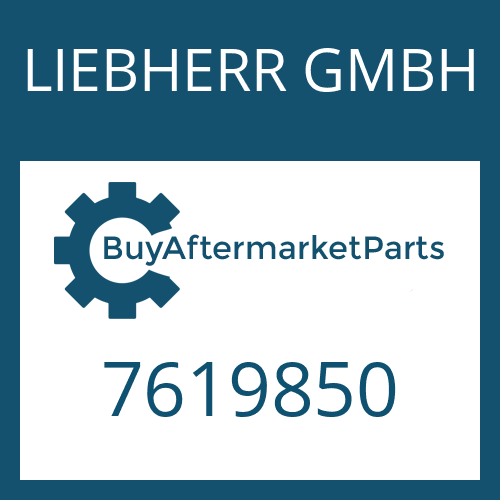 LIEBHERR GMBH 7619850 - GASKET