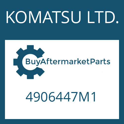 KOMATSU LTD. 4906447M1 - WASHER