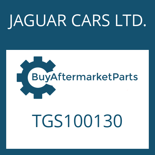 JAGUAR CARS LTD. TGS100130 - EXTENSION