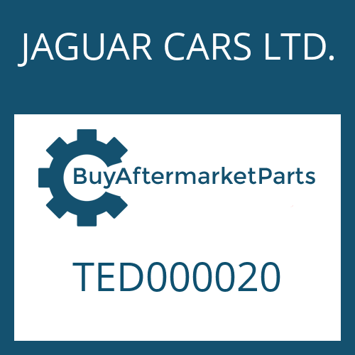 JAGUAR CARS LTD. TED000020 - OIL PAN