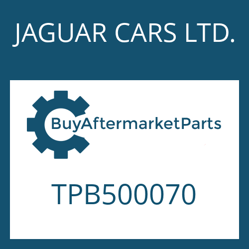JAGUAR CARS LTD. TPB500070 - GUIDING PLATE