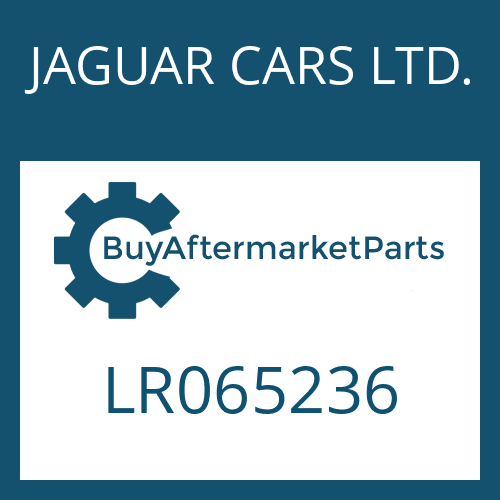 JAGUAR CARS LTD. LR065236 - O-RING