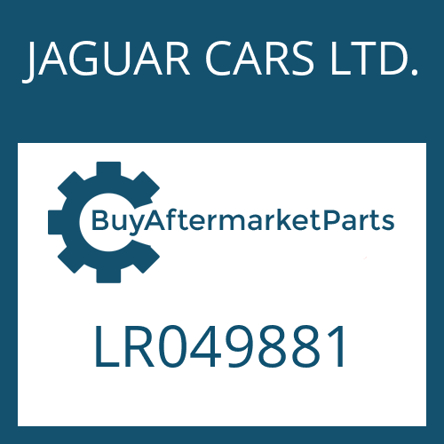 JAGUAR CARS LTD. LR049881 - SEAL KIT