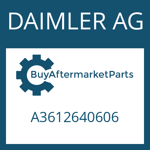 DAIMLER AG A3612640606 - INPUT SHAFT