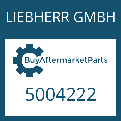 LIEBHERR GMBH 5004222 - FIXING PLATE