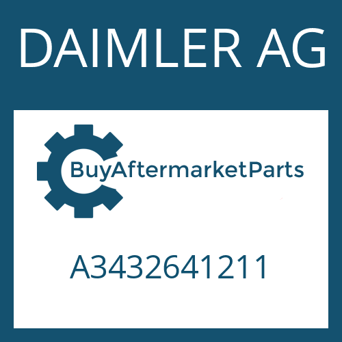 DAIMLER AG A3432641211 - PLATTE