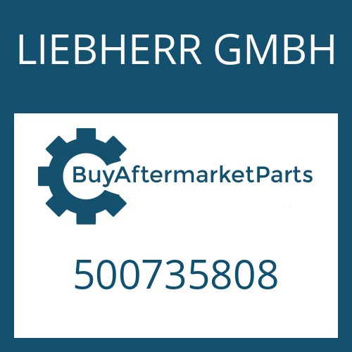 LIEBHERR GMBH 500735808 - PRESSURE TUBE