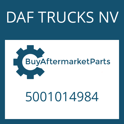 DAF TRUCKS NV 5001014984 - GASKET