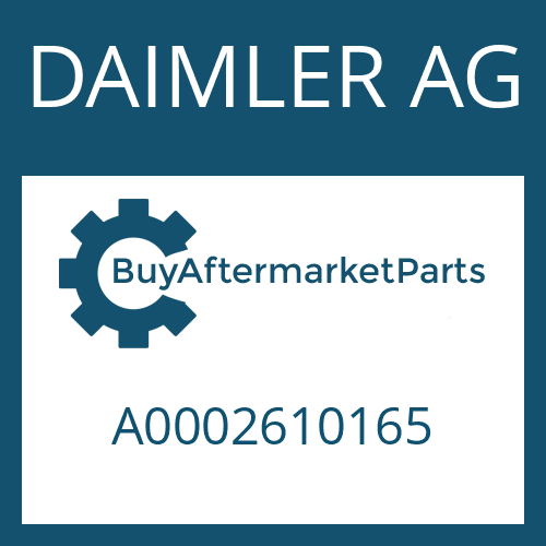 DAIMLER AG A0002610165 - OIL COLLECTING PLATE