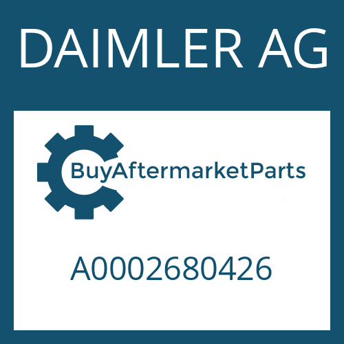 DAIMLER AG A0002680426 - SCHALTROHR